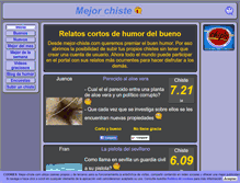 Tablet Screenshot of mejor-chiste.com